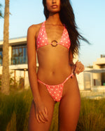 CINDY BIKINI TOP IN PINK POLKA DOT