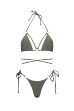 VIKTORIA CHEEKY BIKINI BOTTOM IN KHAKI