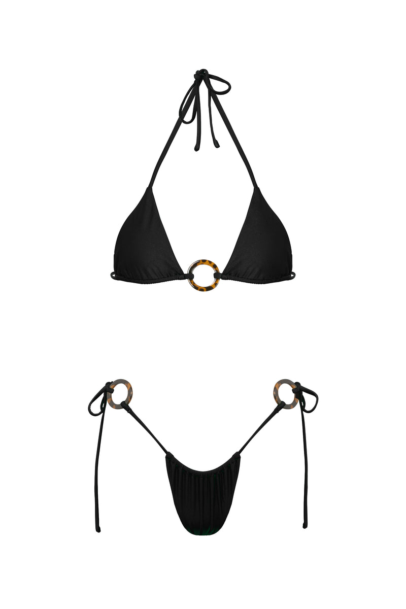DUA CHEEKY BIKINI BOTTOM IN BLACK
