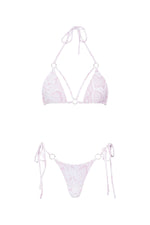VIKTORIA CHEEKY BIKINI BOTTOM IN PINK SNAKESKIN