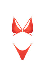 DULCE BIKINI TOP IN RED