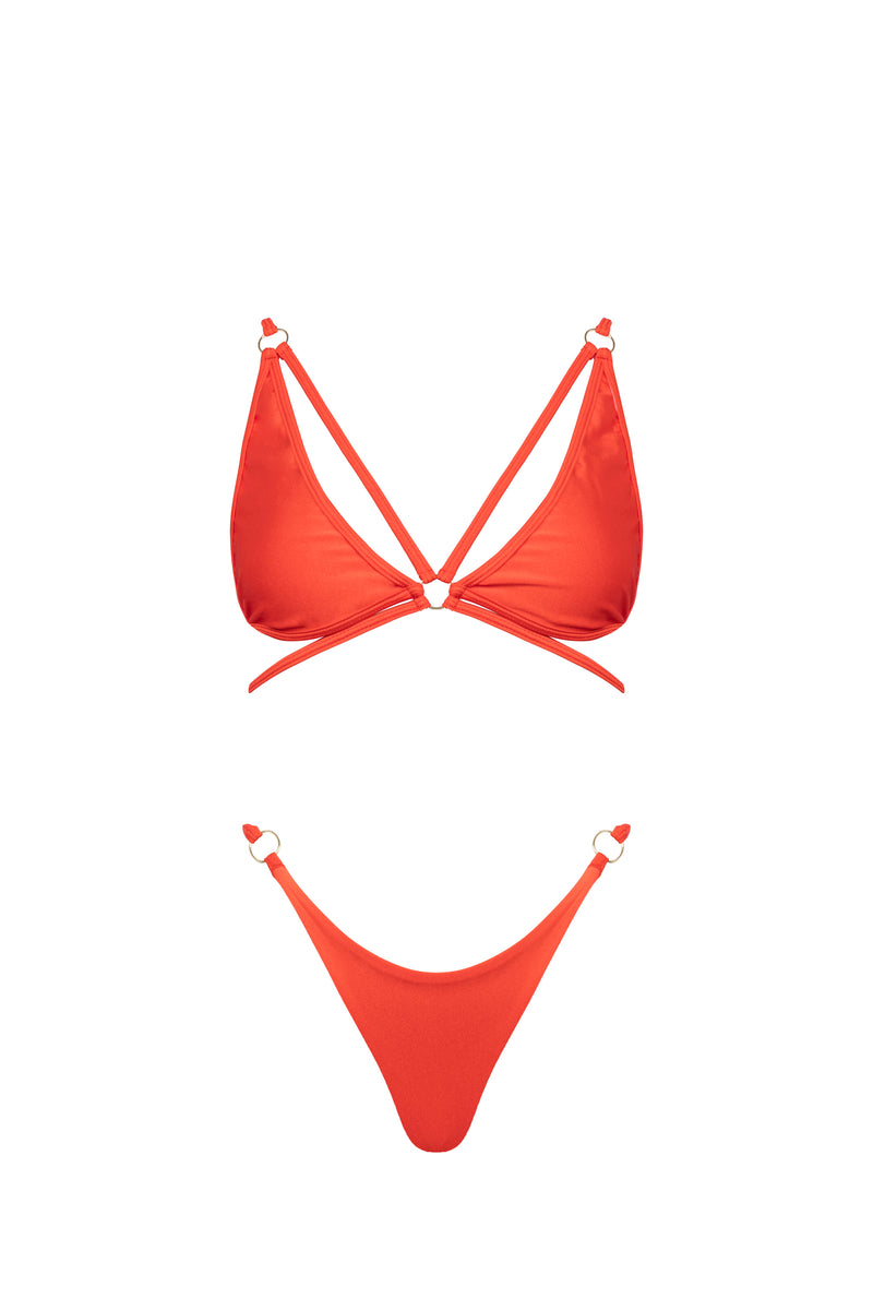 DULCE BIKINI THONG IN RED