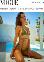 VIKTORIA BIKINI TOP IN KHAKI